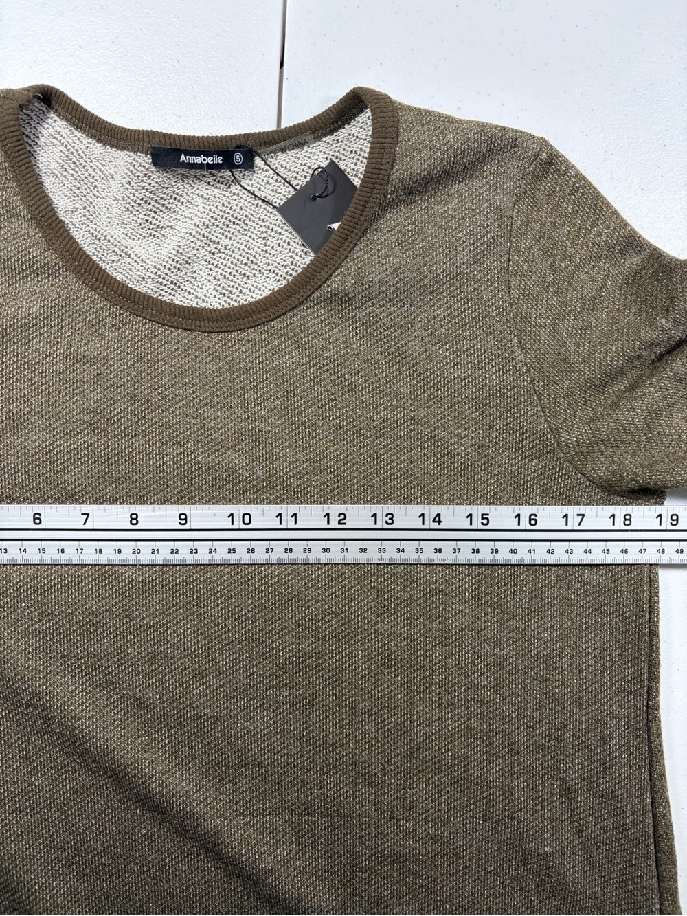 NWT Olive Brown Knit Asymmetrical Dress with POCKETS! (S) - Picture 5 of 8